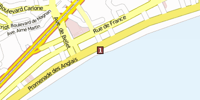 Promenade des Anglais Nizza Stadtplan