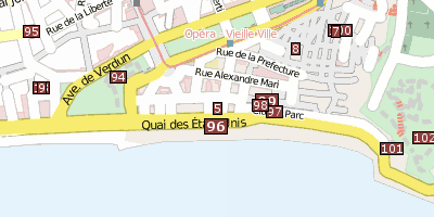 Oper Nizza Stadtplan